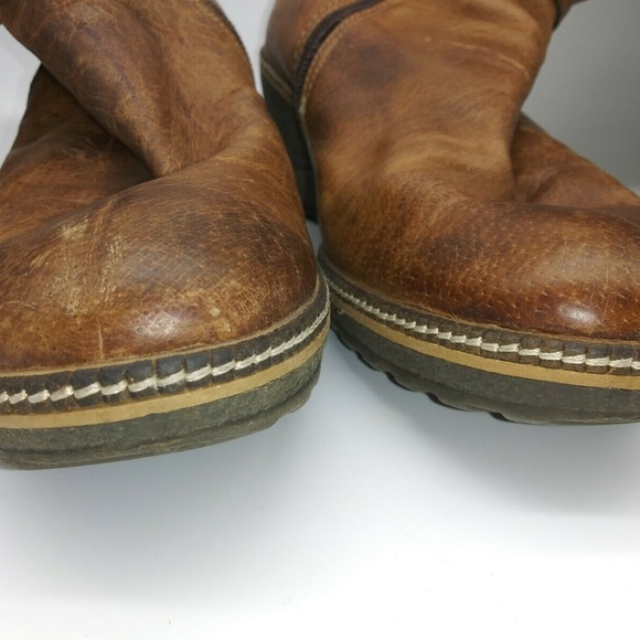 Manas Lea Foscati Rabbit Fur Wedge Boots Size 39 - Picture 4 of 8